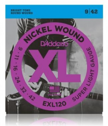 D'addario Nickel Wound XL Super Light Gauge 9/42