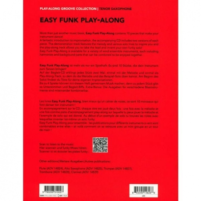 Easy Funk Play-Along Tenor Saxophone