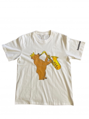 Tshirt Saxophone Shop white