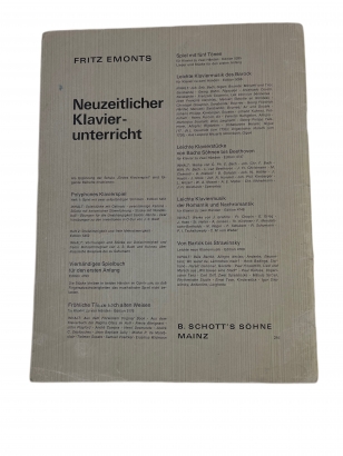 Fritz Emonts Erstes Klavierspiel
