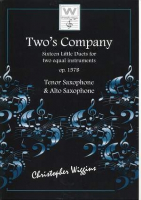 Two's Company Sixteen Little Duets for two equal instruments op. 157B Tenor Saxophone & Alto Saxophone
