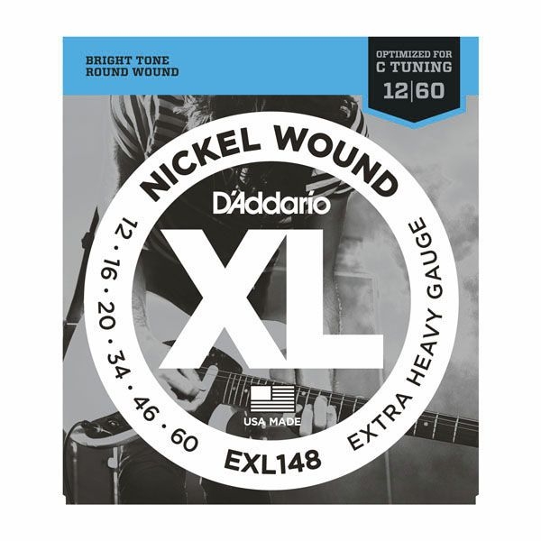 D'Addario Nickel Wound XL Extra Heavy Gauge 12/60