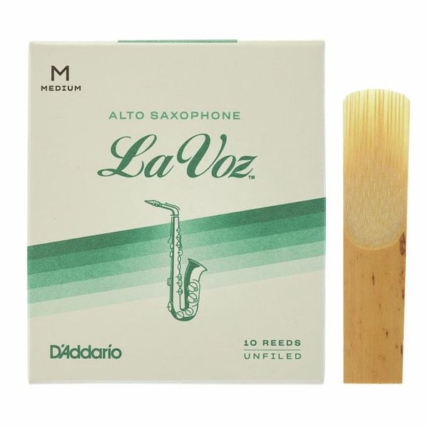 D'Addario La Voz 10 Reeds Unfiled Alt Saxophon