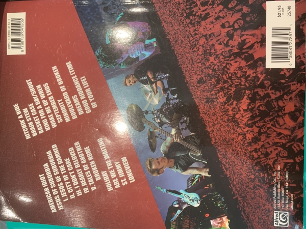 Green Day Bullet in a Bible Guitar Tab Edition