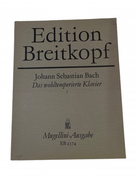 Edition Breitkopf Das wohltemperierte Klavier Johann Sebastian Bach Mugellini-Ausgabe