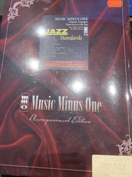 Music Minus One Jazz Standards Clarinet, Trumpet, Tenor Sax or Alto Sax