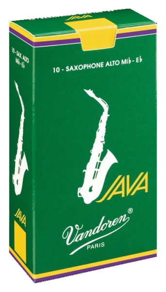 Vandoren JAVA Grün 10 Reeds Alt Saxophon